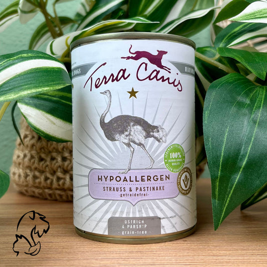 Terra Canis Lata Hypoallergenic De Avestruz Para Perros Con Alergias O Intolerancias