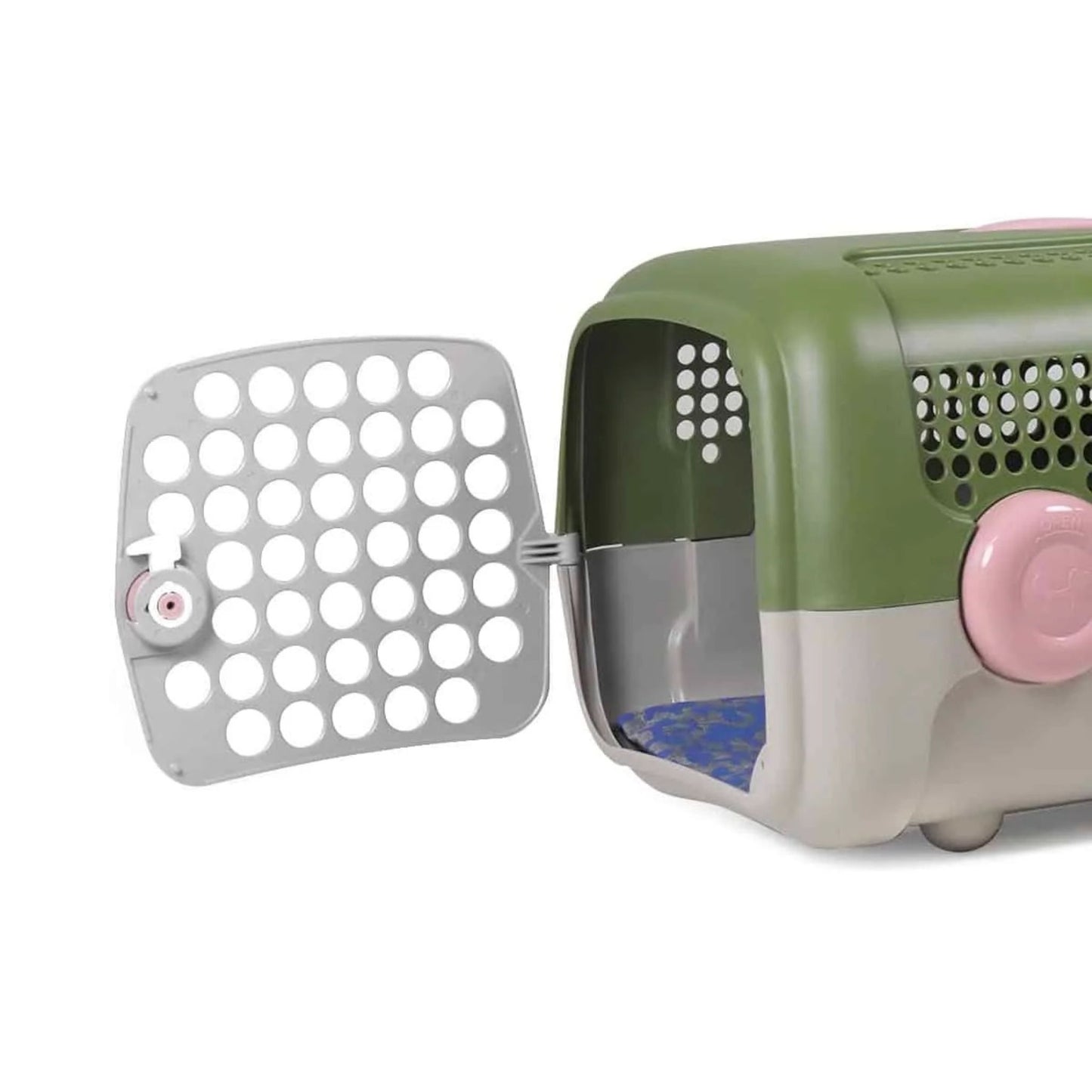 UNITED PETS - TRANSPORTÍN A.U.T.O. VERDE/TAUPÉ PARA GATOS (Y PERROS)