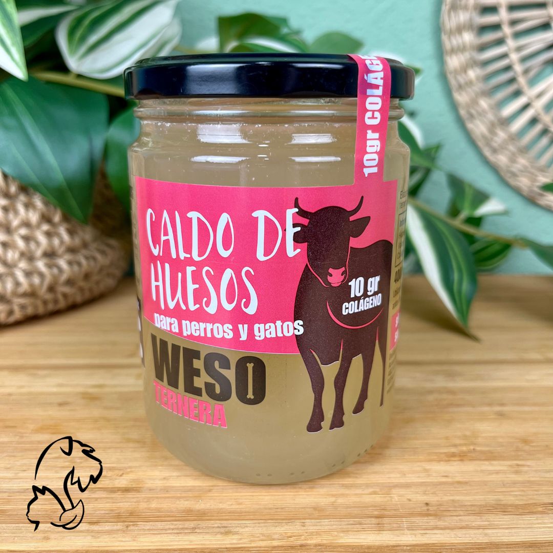 Weso Caldo De Huesos De Terneras De Pasto Para Perros Y Gatos