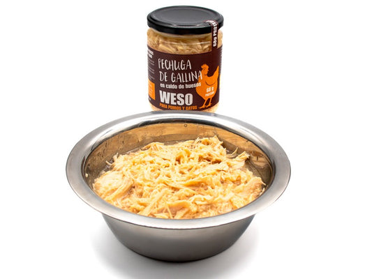 WESO - PECHUGA DE GALLINA EN CALDO DE HUESOS PARA PERROS Y GATOS