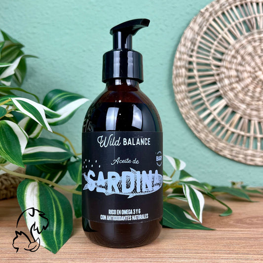 Aceite de sardina de Wild Balance, suplemento de omega 3 para perros y gatos