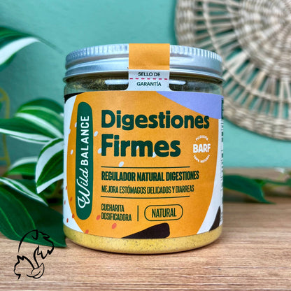 Suplemento natural Digestiones Firmes de Wild Balance, regulador intestinal para perros y gatos