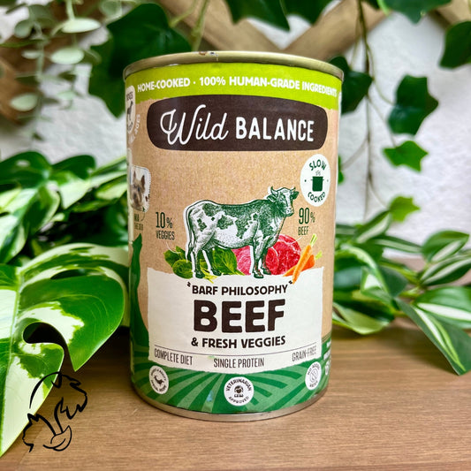 wild balance lata filosofia barf de ternera para perros