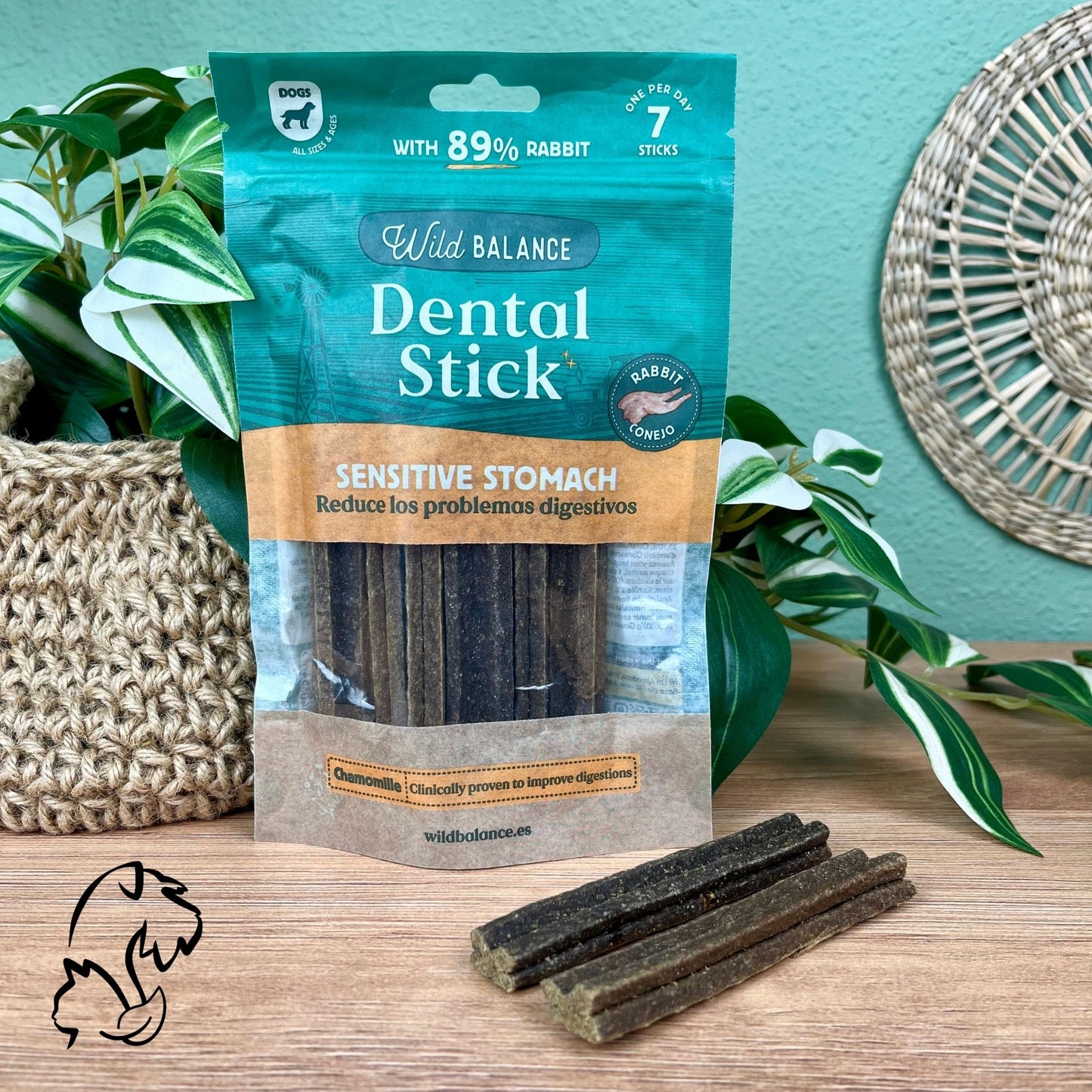 WILD BALANCE - STICKS DENTALES DE CONEJO PARA PERROS