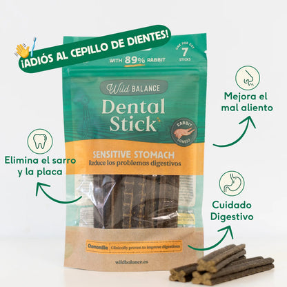 WILD BALANCE - STICKS DENTALES DE CONEJO PARA PERROS