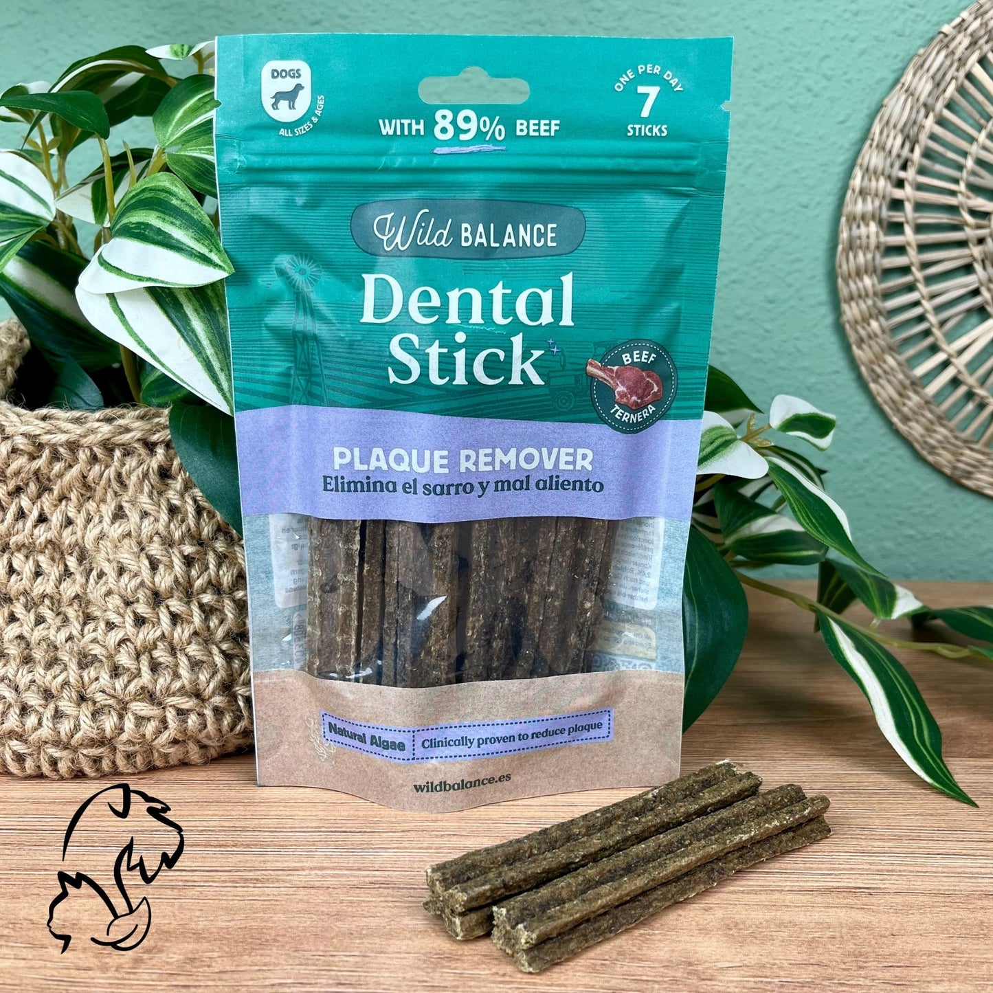 WILD BALANCE - STICKS DENTALES DE TERNERA PARA PERROS