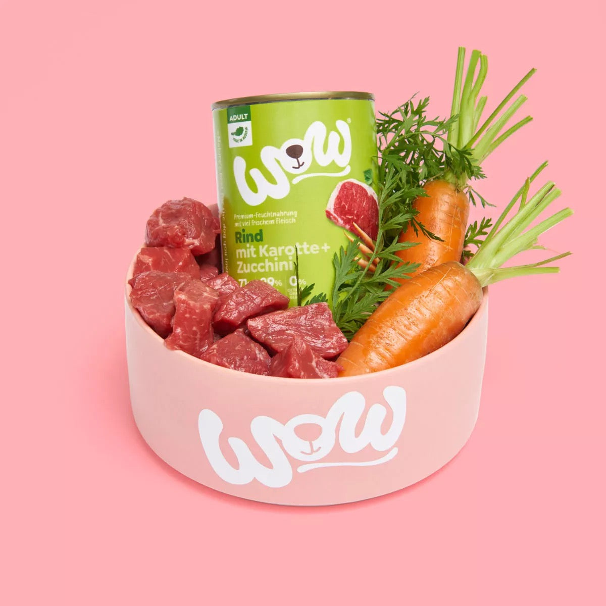 WOW - LATA DE VACUNO CON  POLLO PARA PERROS