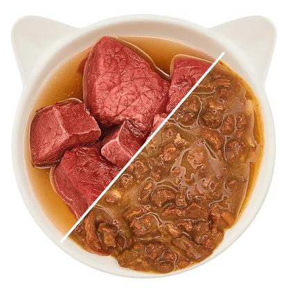 WOW CAT - SOBRE FILETES DE VACUNO EN SALSA PARA GATOS