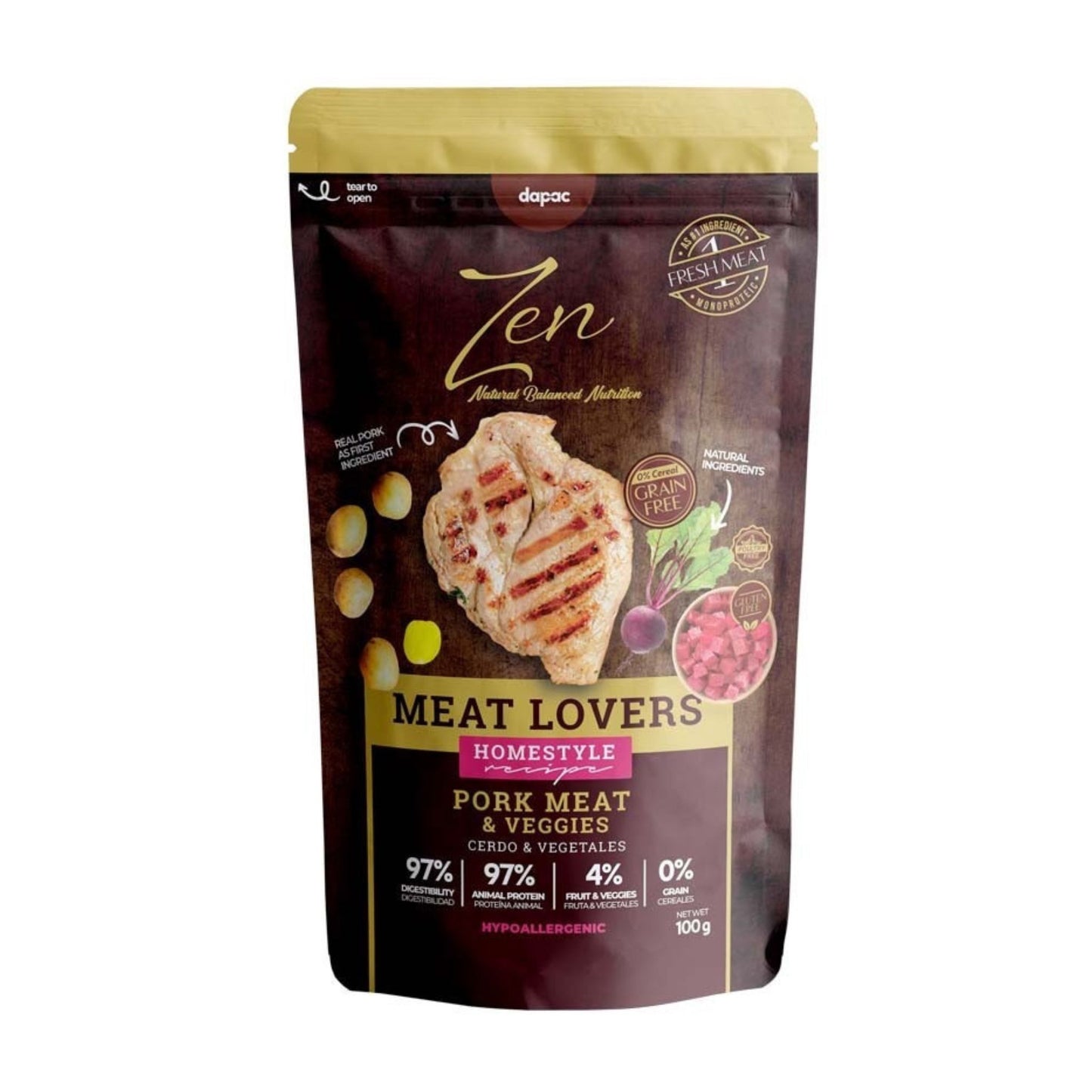 ZEN MEAT LOVERS - SOBRE DE CERDO PARA PERROS